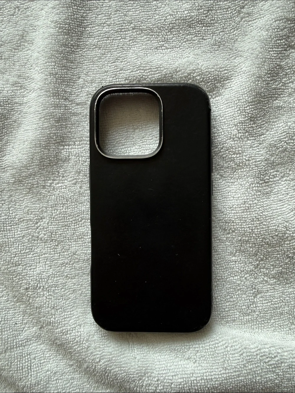 Genuine Leather iPhone 16 Pro Case Black Embossed AB Monogram Luxury